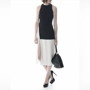 A.L.C. Size 4 Elegant Black and White Sleeveless Dress